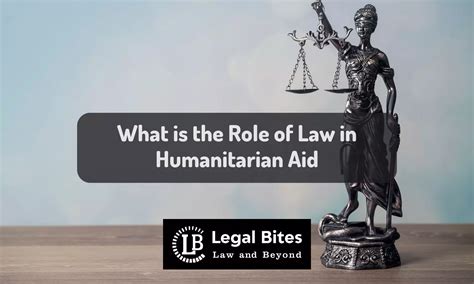What is the Role of Law in Humanitarian Aid?