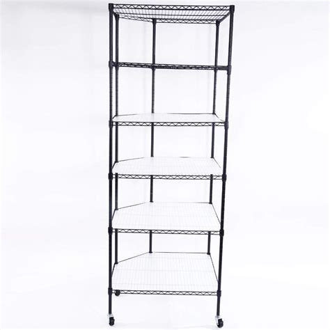 Buy Little-Tomato 6 Tiers Corner Shelf, Adjustable Metal Storage Wire ...