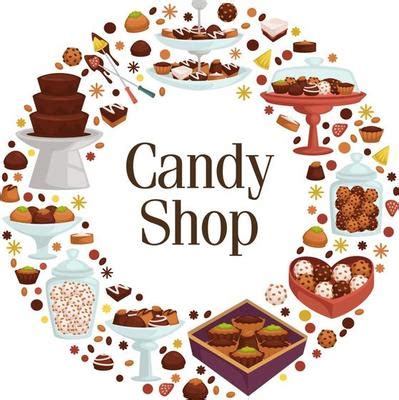 Candy Shop Sign Text Front 的图像结果