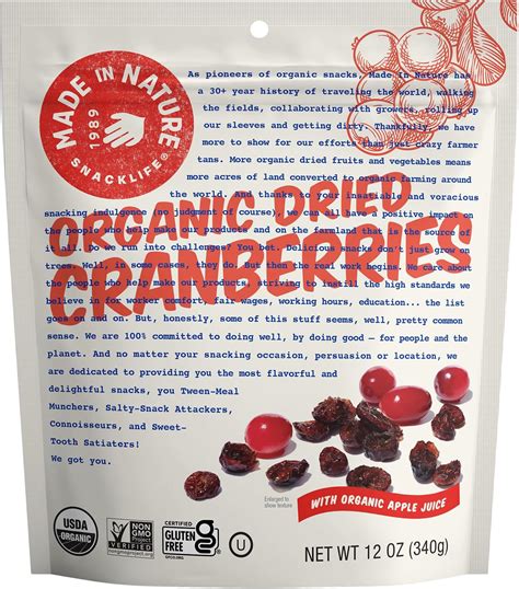 Amazon.com: Honestly Cranberry - Unsweetened Dried Cranberries - No ...