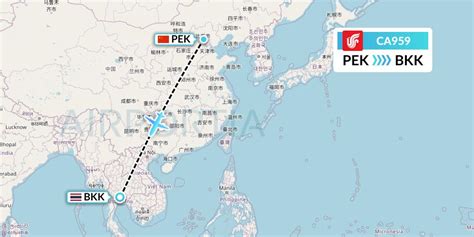 CA959 Flight Status Air China: Beijing to Bangkok (CCA959)