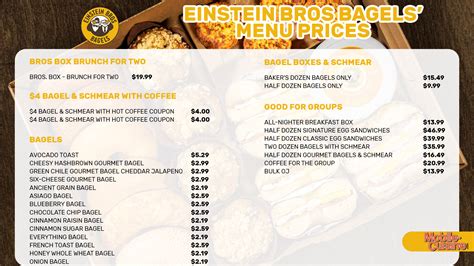 Einstein Brothers Bagels Calories