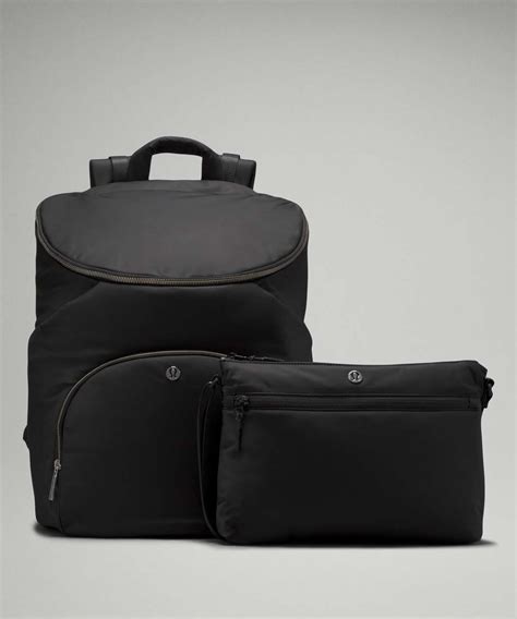 Lululemon New Parent Backpack 17L - Black / Silver Drop (First Release ...