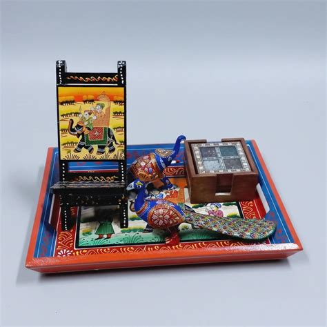 Rajasthani Corporate Gift Set | Meenakari Gemstone Hamper – KK GIFT STORE