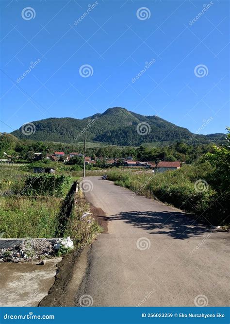 Ungaran Mountain of Background Central Java Indonesia Country Stock ...