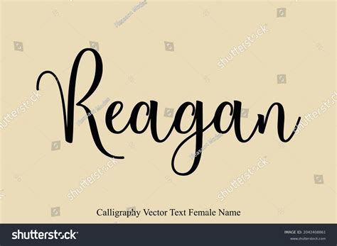 Fonts For The Name Reagan
