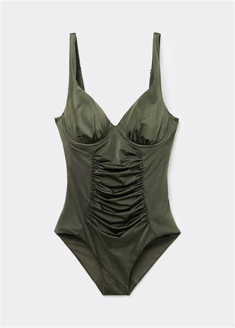 Shiny Satin Slimming One Piece Swimsuit - One-piece Swimsuits - Calzedonia