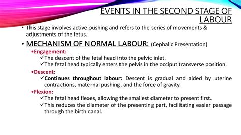 Normal Labour/ Stages of Labour/ Mechanism of Labour | PPTX