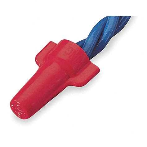 IDEAL, Red, Wire Sizes 16 AWG – 6 AWG, Twist-On Wire Connectors - 6YH59 ...