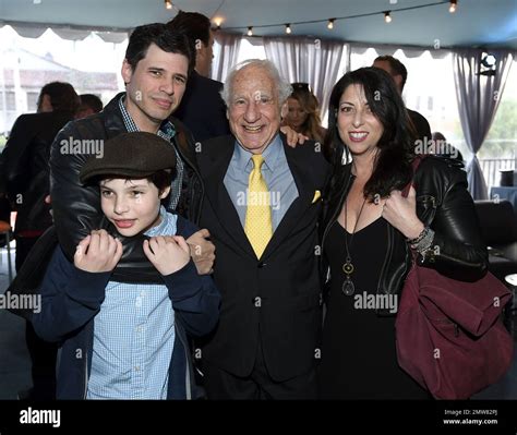 Henry Brooks, from left, Max Brooks, Mel Brooks and Michelle Kholos ...