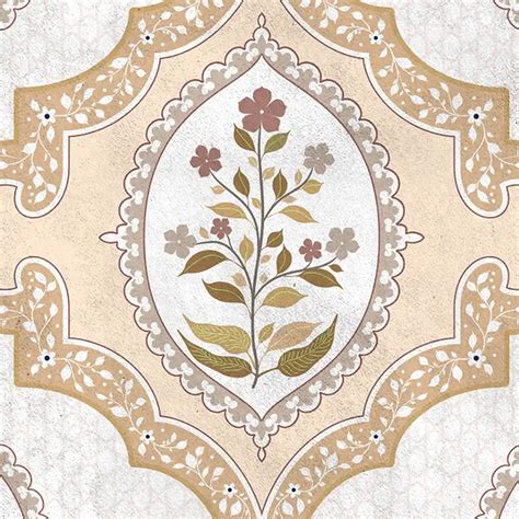 Gulshan Indian Design Wallpaper Roll in Sand Color | Life n Colors