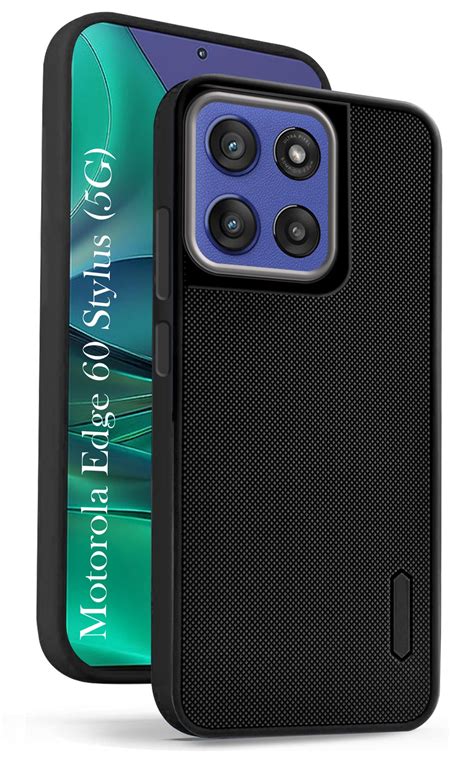For Motorola Moto Edge 60 Stylus Back Cover Case (Textured Grip Design ...