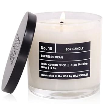 Lulu Candles | Espresso Bean | Luxury Scented Soy Jar Candle | Hand ...