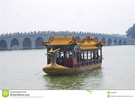 Boat on a lake stock image. Image of bridge, asia, tourism - 4536859