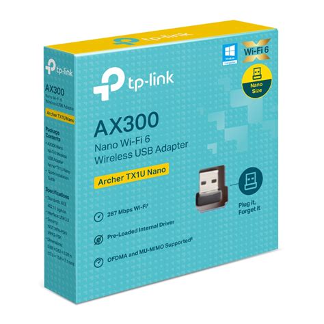 Archer TX1U Nano | AX300 Nano Wi-Fi 6 Wireless USB Adapter | TP-Link India