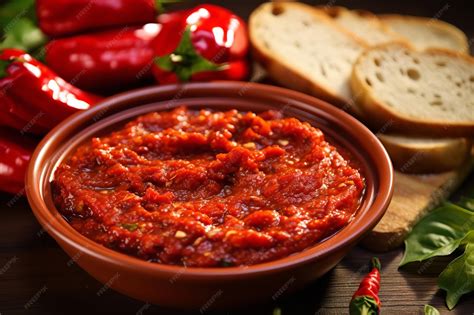 Premium AI Image | Bomba Calabrese Spicy Calabrian Pepper Spread ...
