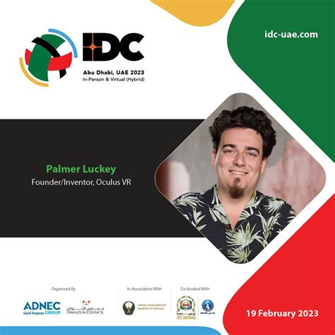 IDEX on Twitter: "Palmer Luckey Founder/Inventor Oculus VR, will be a speaker at the 4th panel ...