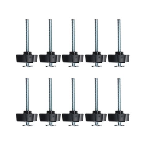 10 Pack T Bolt and Nut Set M8 Woodworking Tool Jigs Screw Slot Fastener ...