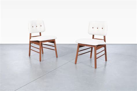 Mid-Century Walnut Dining Chairs by Greta M. Grossman for Glenn of California For Sale at 1stDibs
