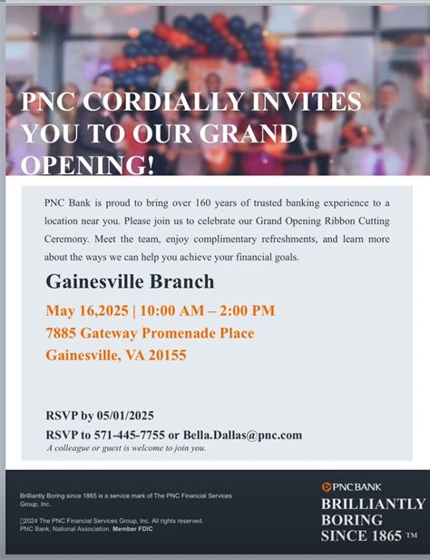 We are thrilled to announce the grand opening of our new PNC Bank ...