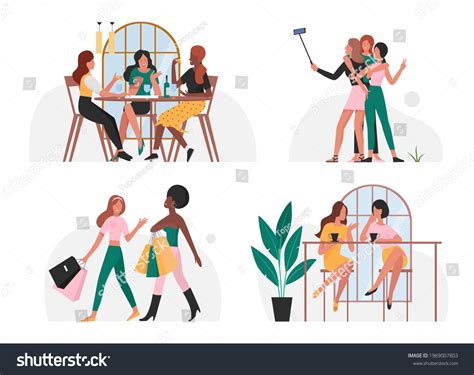 Spend Time With Friends Cartoon