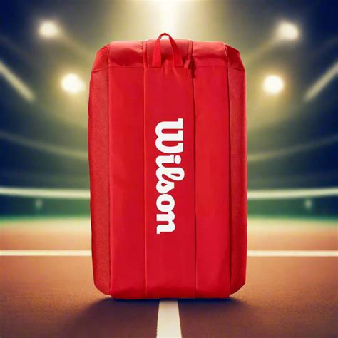 Buy now Wilson Super Tour 9 Pack Tennis Kitbag - Red – InstaSport