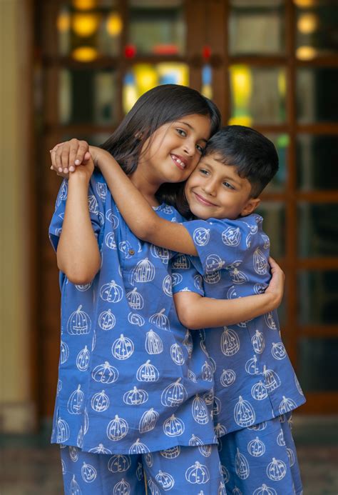 Beige Cat Kids Night Suit for Kids Boys - Shop Now