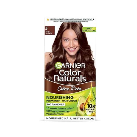 Garnier Color Naturals Crème Hair Colour - Shade 5 Light Brown – Quick ...