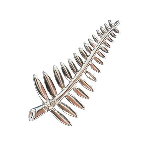 Silver Fern Brooch Pin S17 - | Ariki New Zealand Jewellery