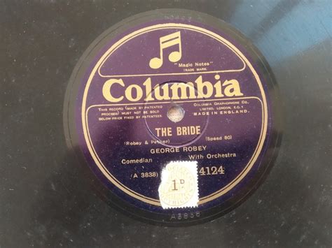 Δισκος 78 στροφων SHELLAC 78rpm tax. 80 THE BRIDE George Robey SUCH A ...