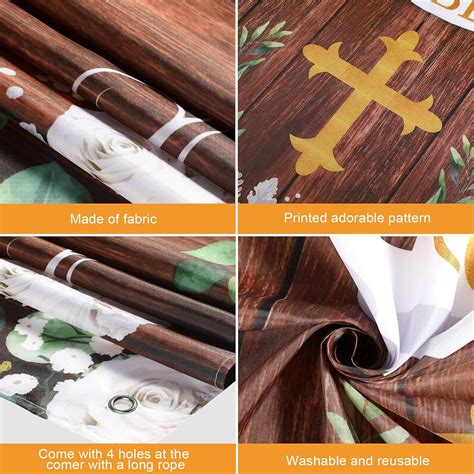 Tegeme 71 x 43 Inch God Bless Baptism Backdrop First India | Ubuy