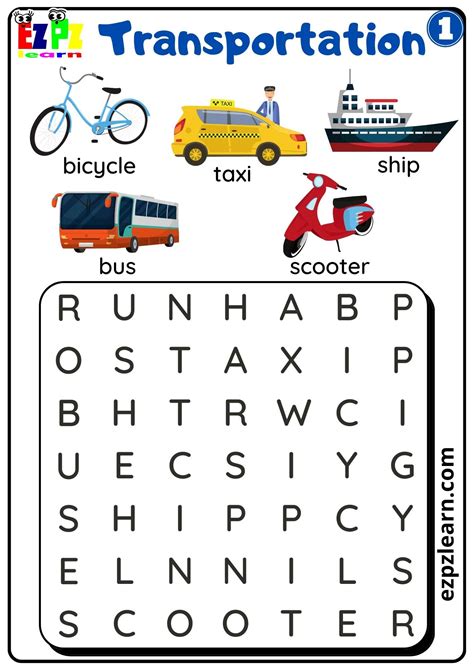 Transportation Worksheet 的图像结果
