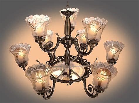 Buy GAUVIK Black Antique Jhoomar/Chandelier for Restaurant,Bedroom ...