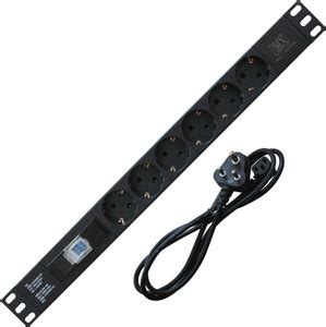 MX 6 Outlets Spike Protector German Schuko Socket of 16 Amp with Single ...