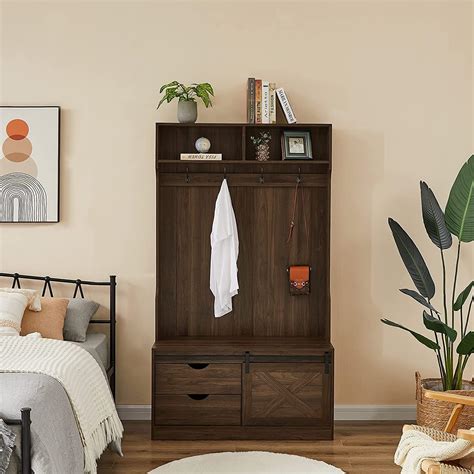 Betoko Hall Trees with Bench and Coat Racks, India | Ubuy