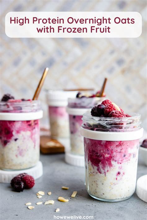 Frozen Fruit Overnight oats