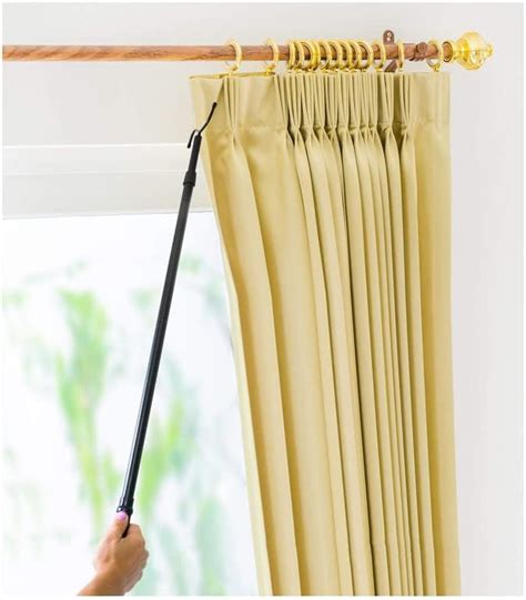 Drapery Pull Rod - The Original 36-62" Universal Telescoping Drapery ...