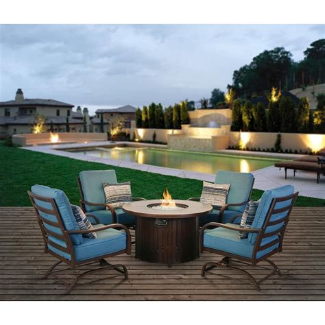 Berkley Jensen St. John 5-Pc. Fire Chat Set | Patio set, Outdoor ...