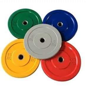 Ranac Olympic Weight Plates,Rubber Coated Bumper Plates,(51 MM Hole, 2 ...