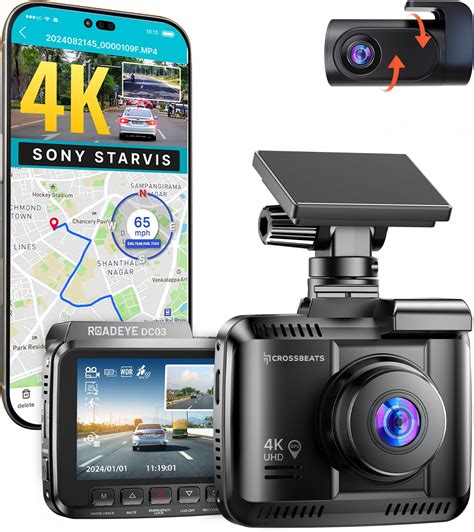 Wyve S400 4K Dual Channel Car Dash Camera, 2160P Front & 1080P Rear ...