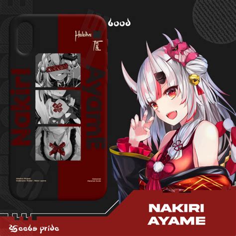 Jual Case Hp Hololive - Nakiri Ayame (2) ~ Weebs.Pride - Glass case ...