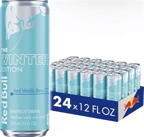 Red Bull Winter Edition Energy Iced Vanilla Berry 12 Fl Oz Cans Case ...