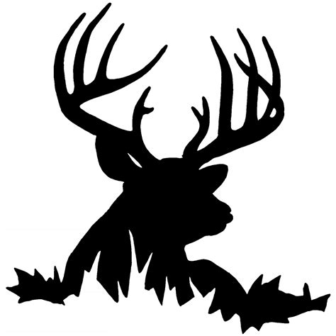 Deer Head Silhouette Vector Free at Vectorified.com | Collection of ...