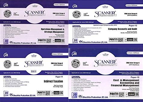 Buy Shuchita Solved Scanner Combo CMA Inter Group 2 (ops & startegic ...