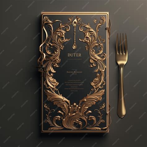 Premium Photo | Elegant Menu Cover Design