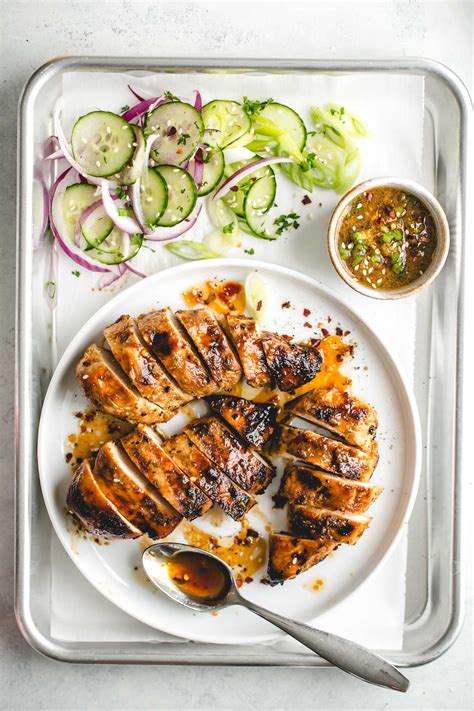 Grilled Chicken with Asian Soy Ginger Marinade | Andie Mitchell