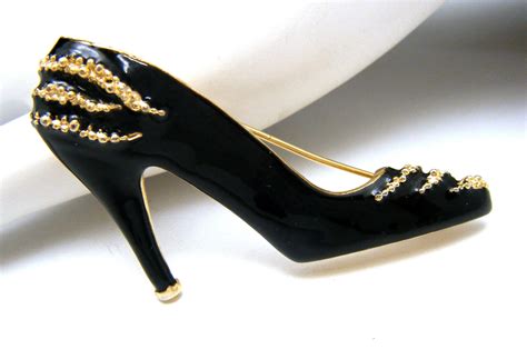 Black And Gold Heels