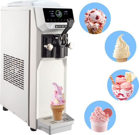 Amazon.com: ROVSUN 4.2 Gal/H Soft Serve Ice Cream Machine with Pre ...