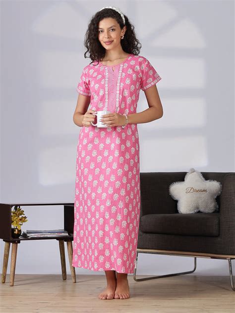 Shop Latest And Trendy Pure Cotton Nighty Online in India – 9shines label
