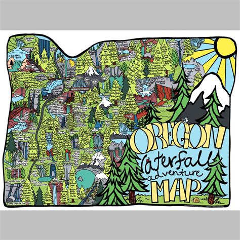 Oregon Waterfall Adventure Map | Land of the Lost Girl